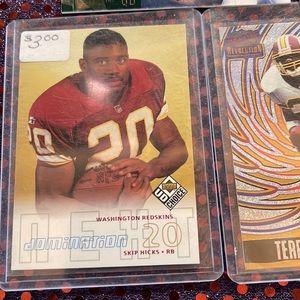 NFL football 🏈 cards Washington Red Skins